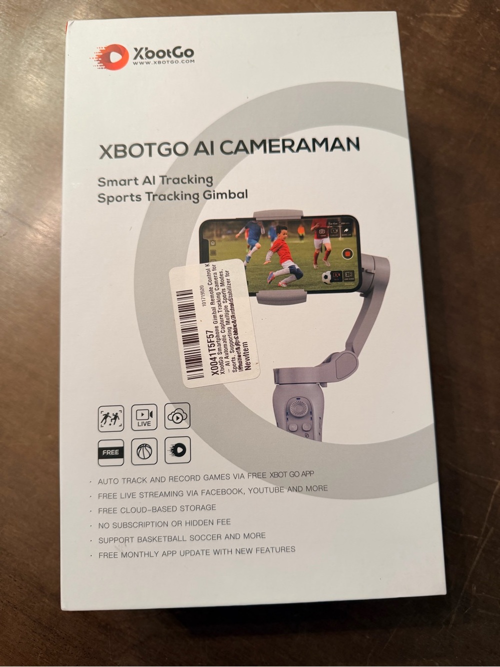 XbotGo AI Cameraman – Smart AI Tracking Sports Gimbal – NEW/UNOPENED
